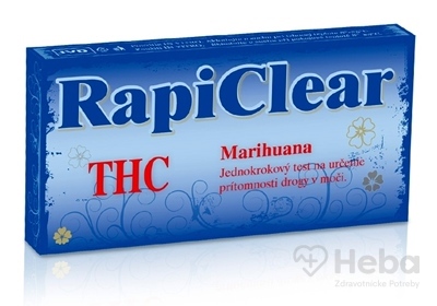 RapiClear THC (Marihuana)  IVD, test drogový na samodiagnostiku 1x1 ks