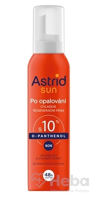 Astrid Sun chladivá regeneračná pena s panthenolom  150 ml pena po opaľovaní