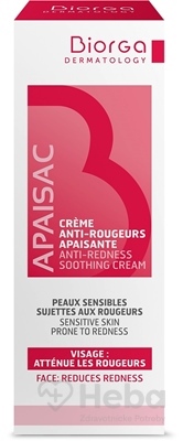 Apaisac BIORGA Upokojujúci krém proti začervenaniu  červená rada (Anti-Redness Soothing Cream) 1x40 ml