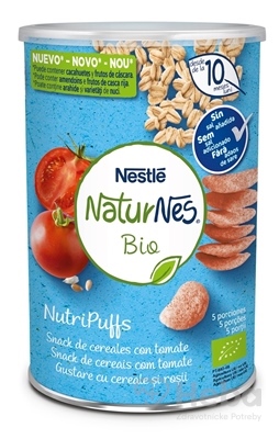 Nestlé NaturNes BIO Chrumky Paradajkové  pšenično-ovsené (od ukonč. 10. mesiaca) 1x35 g