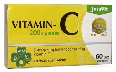 JutaVit Vitamín C 200 mg  60 tabliet
