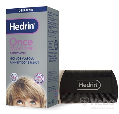 Hedrin Once Spray gel  proti všiam a hnidám 100 ml + hrebeň 
