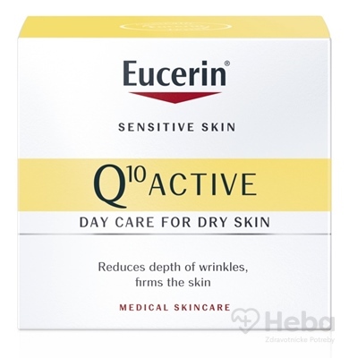 Eucerin Q10 ACTIVE denný krém proti vráskam  vyhladzujúci na citlivú pokožku 1x50 ml