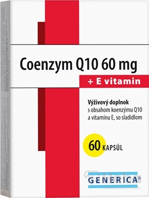 GENERICA Coenzym Q10 60 mg + E vitamin  cps 1x60 ks