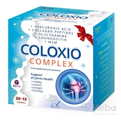 Tozax Coloxio Complex Vianočné balenie  prášok vo vrecúškach (á 5g) 30+15 (45 ks)