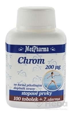 MedPharma Chróm 200 mcg  107 kapsúl (100+7 zadarmo)