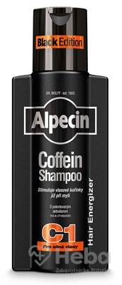 ALPECIN Coffein Shampoo C1 Black Edition  kofeínový šampón proti vypadávaniu vlasov 1x250 ml