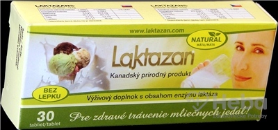 LAKTAZAN tablety  tbl enzým laktáza s príchuťou mäty 1x30 ks