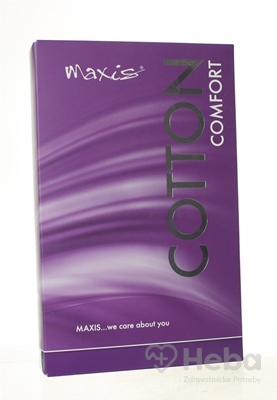 Maxis Comfort Cotton Stehenné Pančuchy  veľkosť 6, (II.KT), normálne, bez špice, s krajkou, bronz, 1x1 pár