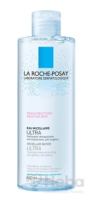 La Roche-Posay fyziologická micelárna voda Ultra na veľmi citlivú a reaktívnu pleť  400 ml čistiaca voda