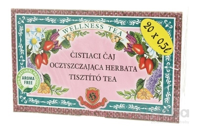 Herbex čaj Čistiaci Ľadviny  bylinný čaj 20x3 g (60 g)