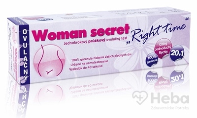 Woman secret Right time ovulačný test  ovulačný test prúžkový 20v1