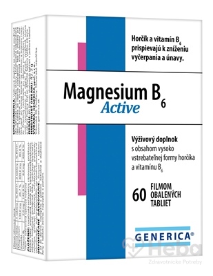 GENERICA Magnesium B6 Active  60 tabliet