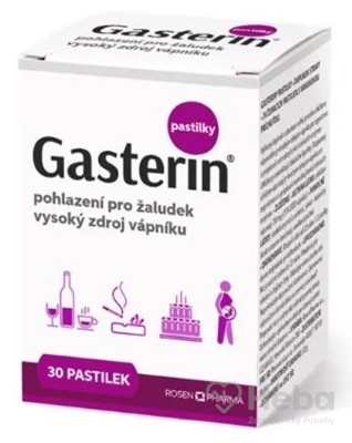 RosenPharma Gasterin  30 žuvacích pastiliek