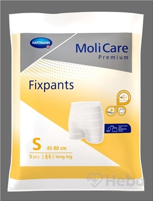 MoliCare Premium Fixpants long leg S  fixačné nohavičky (45-80 cm) 1x5 ks
