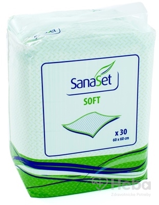SanaSet SOFT Podložka  (60x60 cm) absorpčná hygienická, 1x30 ks