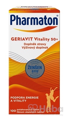 Pharmaton Geriavit Vitality 50+  100 tabliet