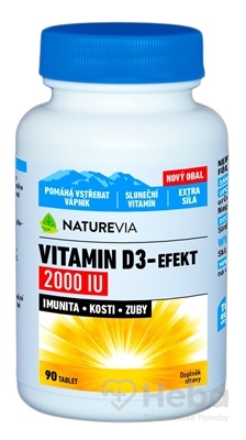 Swiss Naturevia Vitamin D3-efekt 2000 I.u.  tbl 1x90 ks