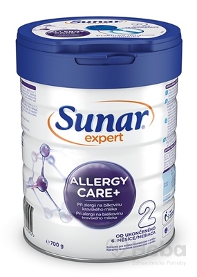 Sunar Expert ALLERGY CARE+ 2  dojčenská výživa (od ukonč. 6. mesiaca)(inov.2020) 1x700 g