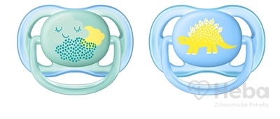 AVENT CUMLÍK 0-6M Ultra air Obrázok chlapec  na utišovanie, silikón 1x2 ks