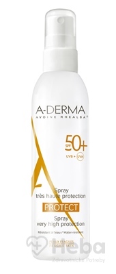 A-derma Protect sprej na krehkú pokožku SPF50+  200 ml opaľovací sprej