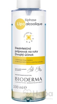 BIODERMA Biphase Lipo alcoolique  dezinfekčný prípravok na ruky 1x100 ml