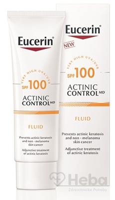 Eucerin Actinic Control ľahký fluid na opaľovanie SPF100  80 ml opaľovacia emulzia
