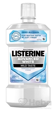 Listerine Advanced White Mild Taste  ústna voda 1x500 ml