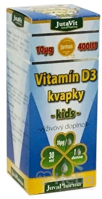 JutaVit Vitamín D3 kvapky - kids  1x30 ml