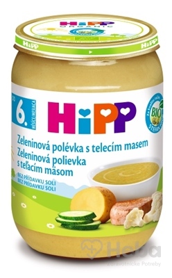 HiPP Polievka BIO zeleninová s teľacím mäsom 190g