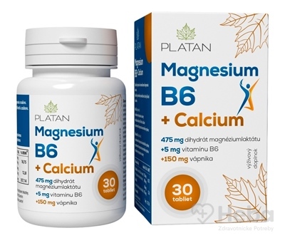 PLATAN Magnézium B6 + Calcium  90 tabliet