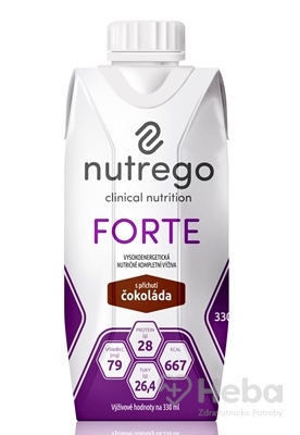 Nutrego FORTE s príchuťou čokoláda  12x330 ml