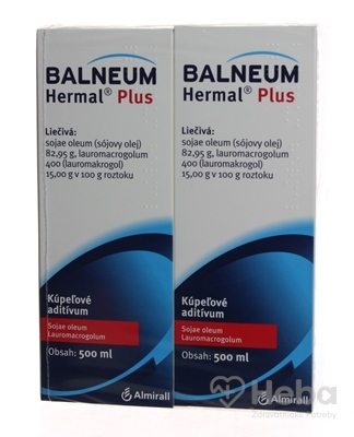 Balneum Hermal Plus  add bal (fľ.PVC) 2x500 ml (1000 ml)