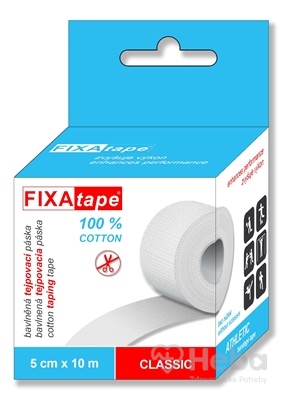 FIXAtape tejpovacia páska CLASSIC  ATHLETIC, bavlnená 5cm x 10m, 1x1 ks