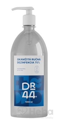 Dr.44 Okamžitá Ručná Dezinfekcia  antibakteriálny gél (75% etanol) 1x1000 ml