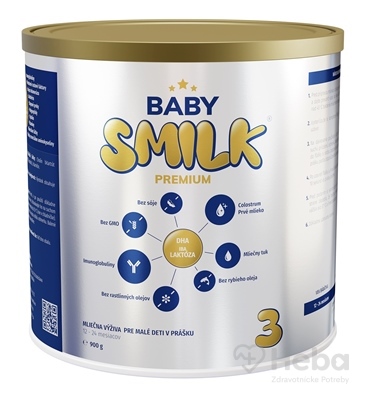 Babysmilk Premium 3  mliečna výživa pre malé deti v prášku, s Colostrom (12 - 24 mesiacov) 1x900 g