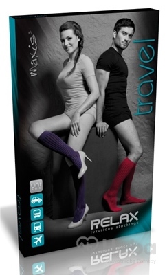Maxis Relax Travel Lýtkové Pančuchy  veľkosť M (I.KT), čierna, 1x1 pár