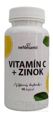 Nefdesanté Vitamín C + Zinok  90 kapsúl