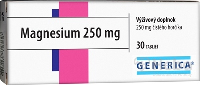 GENERICA Magnesium 250 mg  30 tabliet