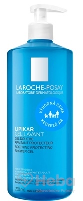 La Roche-Posay Lipikar upokojujúci a ochranný sprchovací gél  750 ml čistiaci gél