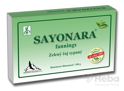 SAYONARA fannings  zelený čaj sypaný 1x100 g