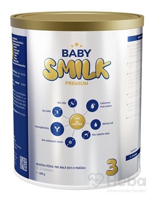Babysmilk Premium 3  mliečna výživa pre malé deti v prášku, s Colostrom (12 - 24 mesiacov) 1x400 g