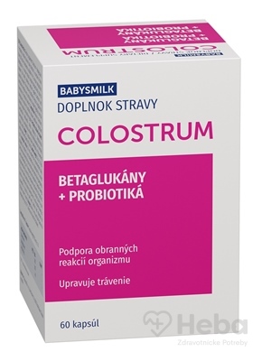 Babysmilk Colostrum + Betaglukány + Probiotiká  cps 1x60 ks