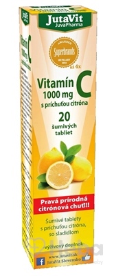 JutaVit Vitamín C 1000 mg  20 šumivých tabliet citrón