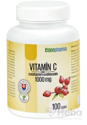 EDENPharma Vitamín C 1000 mg  100 tabliet s postupným uvoľňovaním