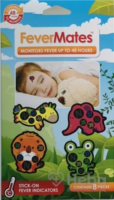 FeverMates monitors  nálepkové teplomery pre deti 1x8 ks