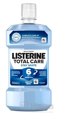 Listerine Total Care Stay White  ústna voda 1x250 ml