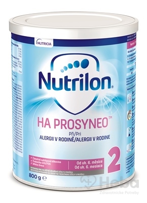 Nutrilon 2 HA PROSYNEO  mliečna výživa v prášku (od ukonč. 6. mesiaca) (inov.2019) 1x800 g