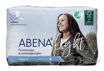 ABENA Light Extra 3  absorpčné vložky, priedušné, savosť 500 ml, 1x10 ks