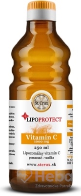 St.CRUX Lipoprotect Lipozomálny Vitamín C  250 ml olej pomaranč-vanilka